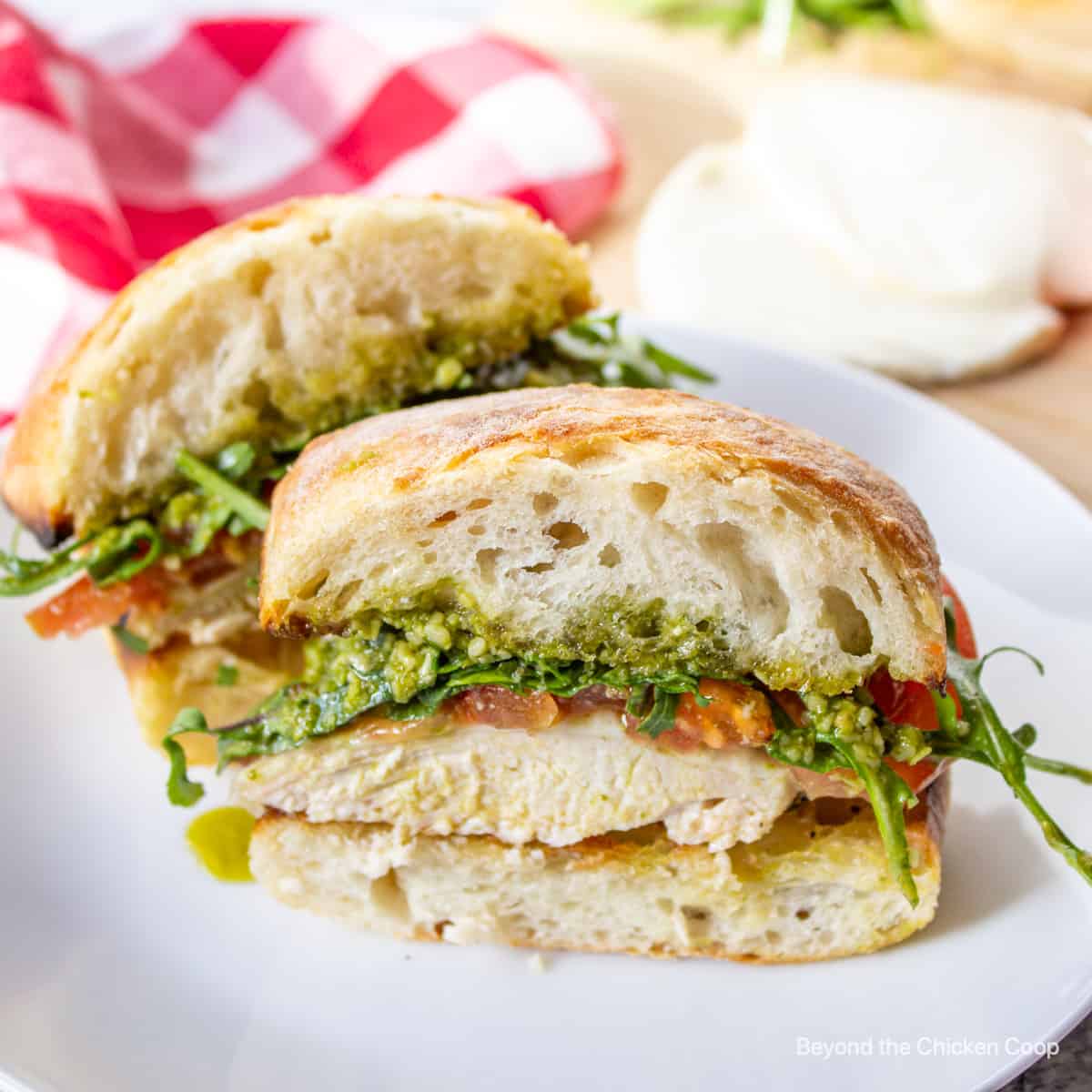 Chicken Pesto Sandwich: